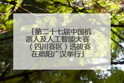 第二十七届中国机器人及人工智能大赛（四川赛区）选拔赛在德阳广汉举行